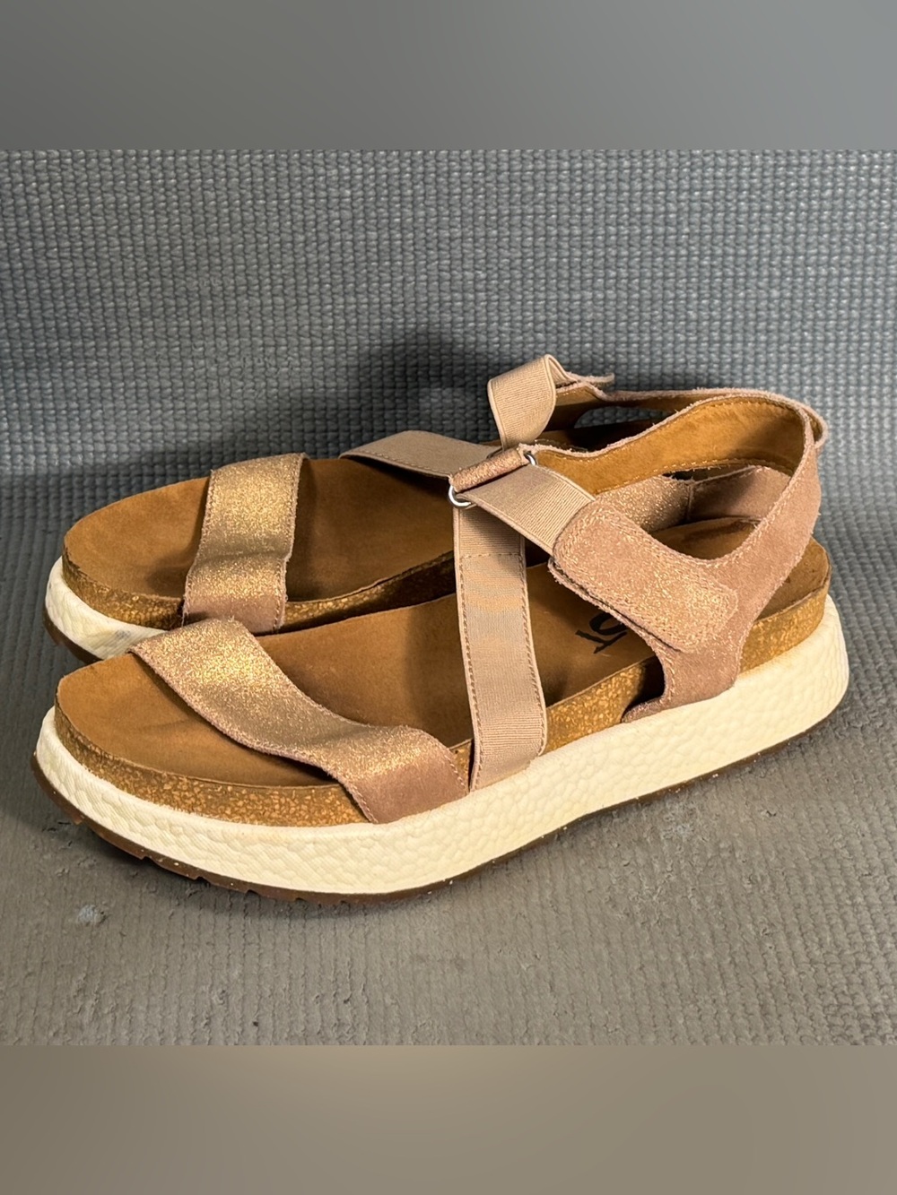 OTBT‎ Sierra Wedge Sandals Platform Leather Comfortable Women’s Size 7.5